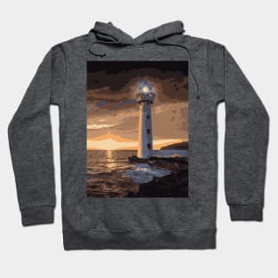 Enigmatic Lighthouse - Landscape Hoodie